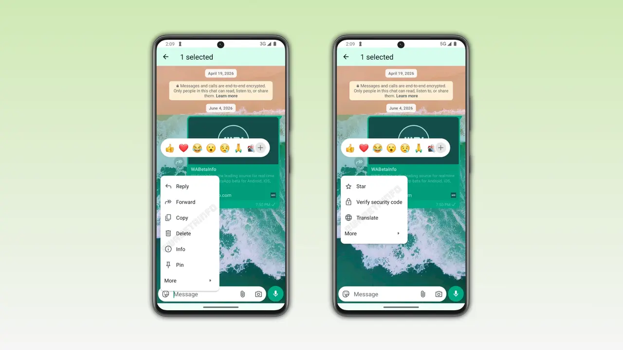 Android Dünyasında Üç Yıllık Bekleyiş Bitiyor: WhatsApp Yenilenen Mesaj Menüsünü Küresel Ölçekte Dağıtıyor